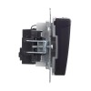 Розетка BRITE РСбш10-3-44-БрЧ 16А IP44 с заземл. защ. шторки с крышкой механизм черн. IEK BR-R16-16-44-K02