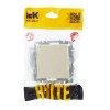 Розетка BRITE РСбш10-3-44-БрКр 16А IP44 с заземл. защ. шторки с крышкой механизм беж. IEK BR-R16-16-44-K10