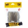 Розетка BRITE РСбш10-3-44-БрШ 16А IP44 с заземл. защ. шторки с крышкой механизм шампань IEK BR-R16-16-44-K37