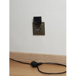 Розетка BRITE РСбш10-3-44-БрШ 16А IP44 с заземл. защ. шторки с крышкой механизм шампань IEK BR-R16-16-44-K37