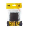 Розетка BRITE РСбш10-3-44-БрТБ 16А IP44 с заземл. защ. шторки с крышкой механизм бронза IEK BR-R16-16-44-K45