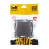Розетка BRITE РСбш10-3-44-БрС 16А IP44 с заземл. защ. шторки с крышкой механизм сталь IEK BR-R16-16-44-K46