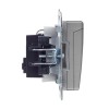 Розетка BRITE РСбш10-3-44-БрС 16А IP44 с заземл. защ. шторки с крышкой механизм сталь IEK BR-R16-16-44-K46