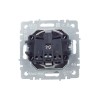 Розетка BRITE РСбш10-3-44-БрС 16А IP44 с заземл. защ. шторки с крышкой механизм сталь IEK BR-R16-16-44-K46