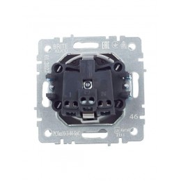 Розетка BRITE РСбш10-3-44-БрС 16А IP44 с заземл. защ. шторки с крышкой механизм сталь IEK BR-R16-16-44-K46