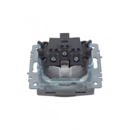 Розетка BRITE РСбш10-3-44-БрС 16А IP44 с заземл. защ. шторки с крышкой механизм сталь IEK BR-R16-16-44-K46