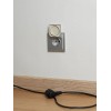 Розетка BRITE РСбш10-3-44-БрА 16А IP44 с заземл. защ. шторки с крышкой механизм алюм. IEK BR-R16-16-44-K47