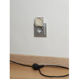 Розетка BRITE РСбш10-3-44-БрА 16А IP44 с заземл. защ. шторки с крышкой механизм алюм. IEK BR-R16-16-44-K47