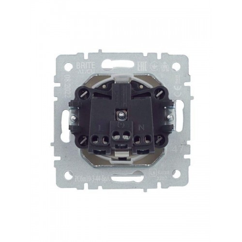 Розетка BRITE РСбш10-3-44-БрА 16А IP44 с заземл. защ. шторки с крышкой механизм алюм. IEK BR-R16-16-44-K47