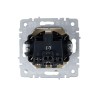 Розетка BRITE РСбш10-3-БрКр 16А IP20 с заземл. защ. шторки с крышкой механизм беж. IEK BR-R16-16-K10