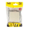 Розетка BRITE РСбш10-3-БрКр 16А IP20 с заземл. защ. шторки с крышкой механизм беж. IEK BR-R16-16-K10