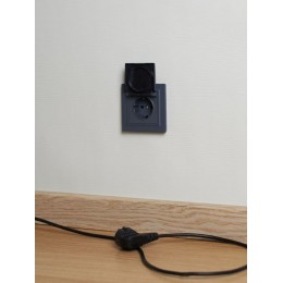 Розетка BRITE РСбш10-3-БрМ 16А IP20 с заземл. защ. шторки с крышкой механизм маренго IEK BR-R16-16-K35