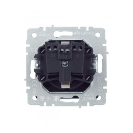Розетка BRITE РСбш10-3-БрМ 16А IP20 с заземл. защ. шторки с крышкой механизм маренго IEK BR-R16-16-K35