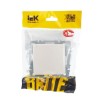 Розетка BRITE РСбш10-3-БрЖ 16А IP20 с заземл. защ. шторки с крышкой механизм жемчуж. IEK BR-R16-16-K36