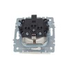 Розетка BRITE РСбш10-3-БрЖ 16А IP20 с заземл. защ. шторки с крышкой механизм жемчуж. IEK BR-R16-16-K36