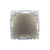 Розетка BRITE РСбш10-3-БрШ 16А IP20 с заземл. защ. шторки с крышкой механизм шампань IEK BR-R16-16-K37