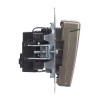 Розетка BRITE РСбш10-3-БрШ 16А IP20 с заземл. защ. шторки с крышкой механизм шампань IEK BR-R16-16-K37