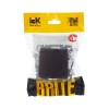 Розетка BRITE РСбш10-3-БрТБ 16А IP20 с заземл. защ. шторки с крышкой механизм бронза IEK BR-R16-16-K45