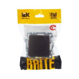 Розетка BRITE РСбш10-3-БрТБ 16А IP20 с заземл. защ. шторки с крышкой механизм бронза IEK BR-R16-16-K45