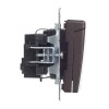 Розетка BRITE РСбш10-3-БрТБ 16А IP20 с заземл. защ. шторки с крышкой механизм бронза IEK BR-R16-16-K45
