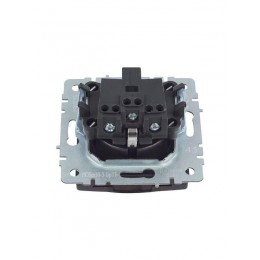 Розетка BRITE РСбш10-3-БрТБ 16А IP20 с заземл. защ. шторки с крышкой механизм бронза IEK BR-R16-16-K45