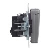 Розетка BRITE РСбш10-3-БрС 16А IP20 с заземл. защ. шторки с крышкой механизм сталь IEK BR-R16-16-K46