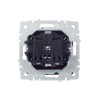 Розетка BRITE РСбш10-3-БрС 16А IP20 с заземл. защ. шторки с крышкой механизм сталь IEK BR-R16-16-K46