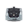 Розетка BRITE РСбш10-3-БрС 16А IP20 с заземл. защ. шторки с крышкой механизм сталь IEK BR-R16-16-K46