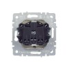 Розетка BRITE РСбш10-3-БрА 16А IP20 с заземл. защ. шторки с крышкой механизм алюм. IEK BR-R16-16-K47