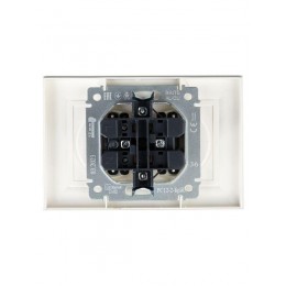 Розетка 2-м СП BRITE РС12-2-БрЖ 10А в сборе без заземл. без защ. шторок жемчуж. IEK BR-R20-10-K36-F