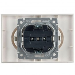 Розетка 2-м СП BRITE РС12-3-БрЖ 16А в сборе с заземл. без защ. шторок жемчуж. IEK BR-R21-16-K36-F