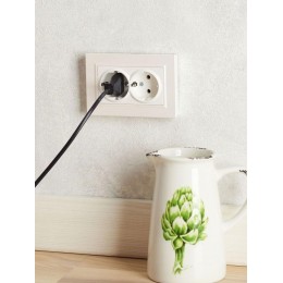 Розетка 2-м СП BRITE РС12-3-БрЖ 16А в сборе с заземл. без защ. шторок жемчуж. IEK BR-R21-16-K36-F