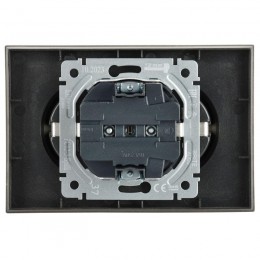 Розетка 2-м СП BRITE РС12-3-БрШ 16А в сборе с заземл. без защ. шторок шампань IEK BR-R21-16-K37-F