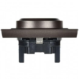 Розетка 2-м СП BRITE РС12-3-БрТБ 16А в сборе с заземл. без защ. шторок бронза IEK BR-R21-16-K45-F