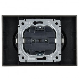 Розетка 2-м СП BRITE РС12-3-БрТБ 16А в сборе с заземл. без защ. шторок бронза IEK BR-R21-16-K45-F