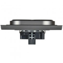 Розетка 2-м СП BRITE РС12-3-БрС 16А в сборе с заземл. без защ. шторок сталь IEK BR-R21-16-K46-F