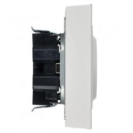 Розетка 2-м СП BRITE РСш12-3-БрБ 16А в сборе с заземл. защ. шторки бел. IEK BR-R24-16-K01-F