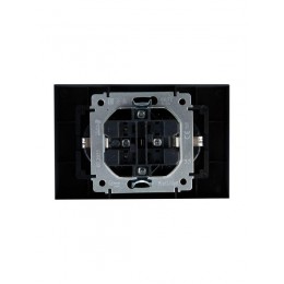 Розетка 2-м СП BRITE РСш12-3-БрМ 16А в сборе с заземл. защ. шторки маренго IEK BR-R24-16-K35-F