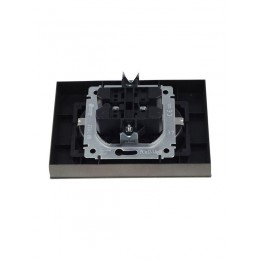 Розетка 2-м СП BRITE РСш12-3-БрШ 16А в сборе с заземл. защ. шторки шампань IEK BR-R24-16-K37-F