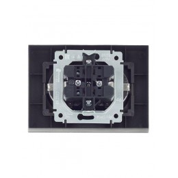 Розетка 2-м СП BRITE РСш12-3-БрС 16А в сборе с заземл. защ. шторки сталь IEK BR-R24-16-K46-F