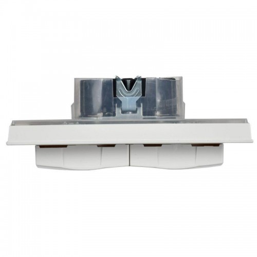 Розетка 2-м СП BRITE РСбш12-3-44-БрБ 16А в сборе IP44 с крышкой бел. IEK BR-R26-16-44-K01-F