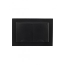 Розетка 2-м СП BRITE РСбш12-3-44-БрЧ 16А в сборе IP44 с крышкой черн. IEK BR-R26-16-44-K02-F