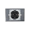 Розетка 2-м СП BRITE РСбш12-3-44-БрЧ 16А в сборе IP44 с крышкой черн. IEK BR-R26-16-44-K02-F