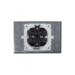 Розетка 2-м СП BRITE РСбш12-3-44-БрЧ 16А в сборе IP44 с крышкой черн. IEK BR-R26-16-44-K02-F