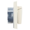 Розетка 2-м СП BRITE РСбш12-3-44-БрКр 16А в сборе IP44 с крышкой беж. IEK BR-R26-16-44-K10-F