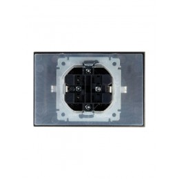 Розетка 2-м СП BRITE РСбш12-3-44-БрШ 16А в сборе IP44 с крышкой шампань IEK BR-R26-16-44-K37-F