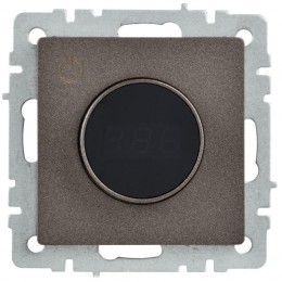 Термостат электронный с индик. BRITE СП IP20 ТС10-1-БрТБ темная механизм бронза IEK BR-RT11-K45