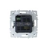 Розетка BRITE USB A+A 3.1А РЮ10-1-БрЧ механизм черн. IEK BR-U21-D31-K02