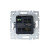Розетка BRITE USB A+A 3.1А РЮ10-1-БрКр механизм беж. IEK BR-U21-D31-K10