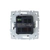 Розетка BRITE USB A+C 18Вт РЮ11-1-БрЧ механизм черн. IEK BR-U22-018-K02